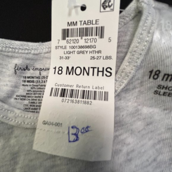 FIRST IMPRESSIONS GIRLS' JOGGER AND TOP 2-PC SET - Picture 3 of 6